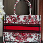 Christian Dior Medium Dior Book Tote Red